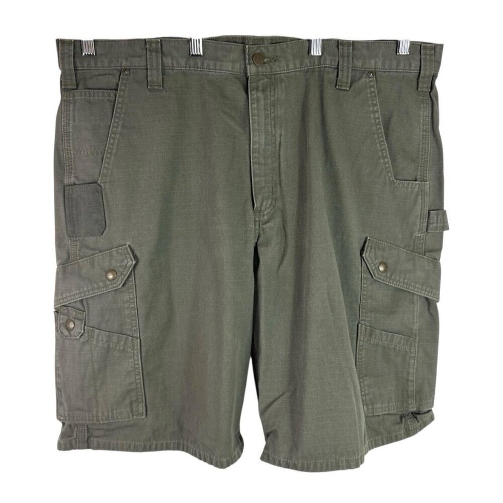Carhartt Men's 42‎ Ripstop Cargo Shorts Army Green EUC Inseam 11"